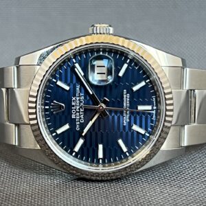 Rolex Datejust 36 ‘Blue Fluted Motif’ 2022